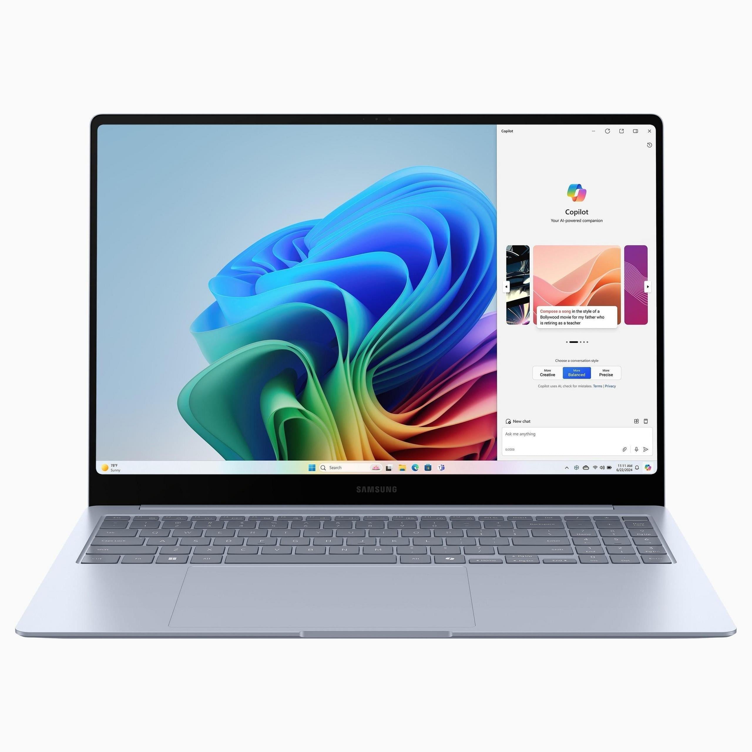 Srebrny | Samsung Galaxy Book4 Edge Qualcomm Snapdragon X Elite X1E-84-100 16 Windows 11 Home Srebrny 8