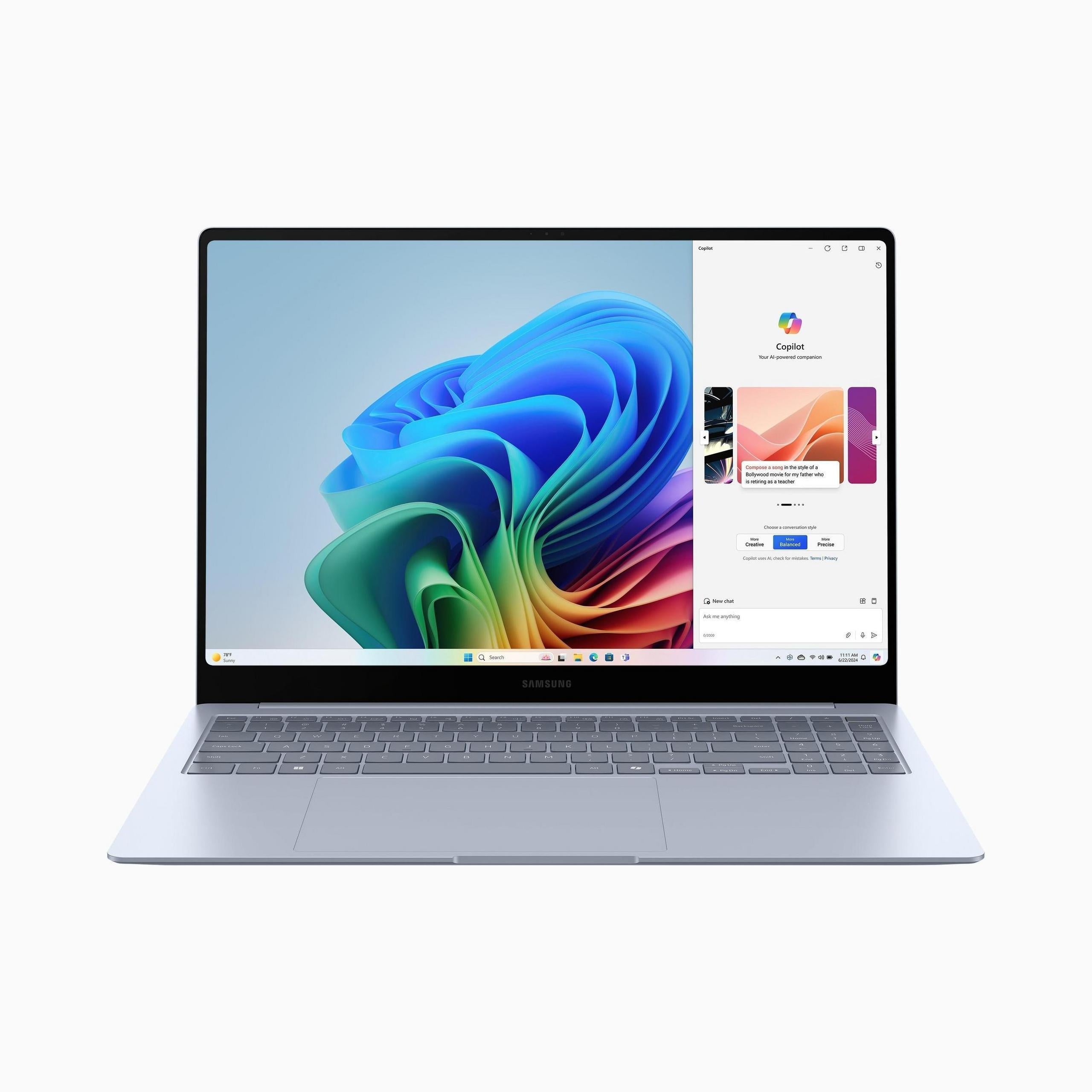 Srebrny | Samsung Galaxy Book4 Edge Qualcomm Snapdragon X Elite X1E-84-100 16 Windows 11 Home Srebrny 1